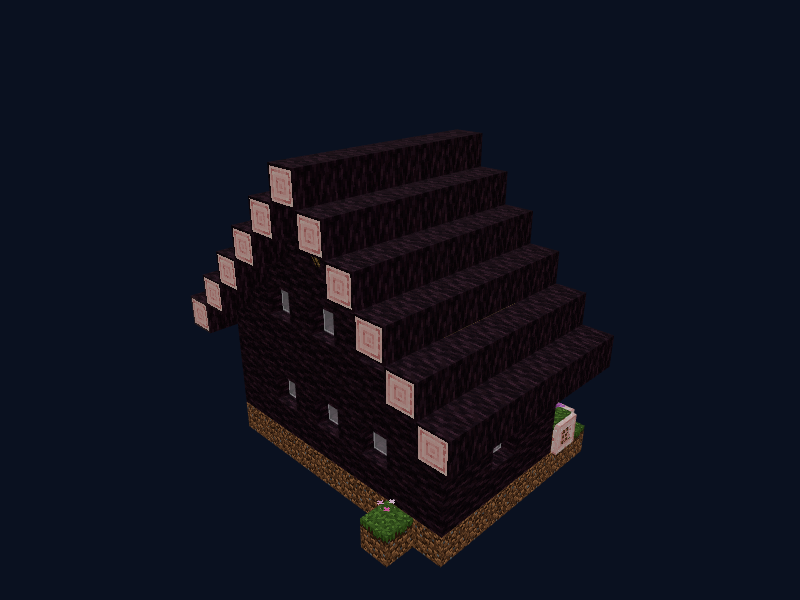 Вишнёвая библиотека: схематика Minecraft